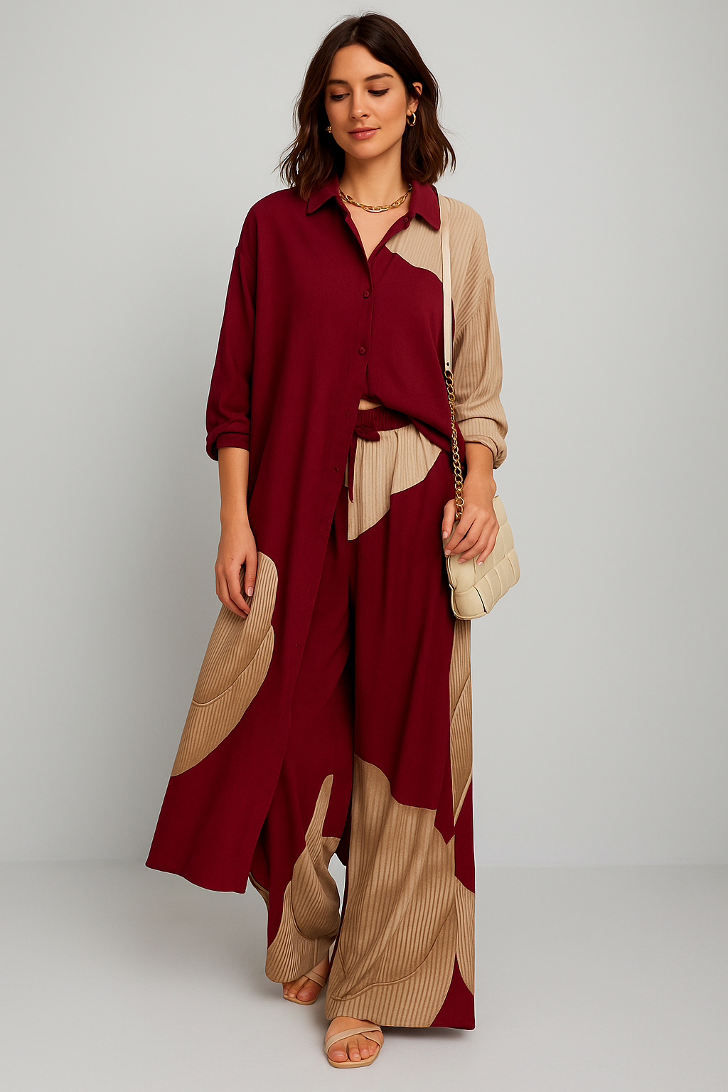 Moriel™ | Effortless Chic Shirt & Wide-Leg Pants Set