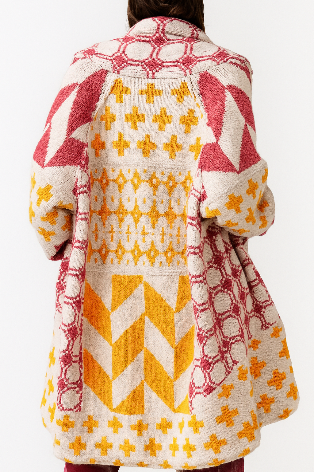 Portia™ | Abstract Printed Knitted Cardigan