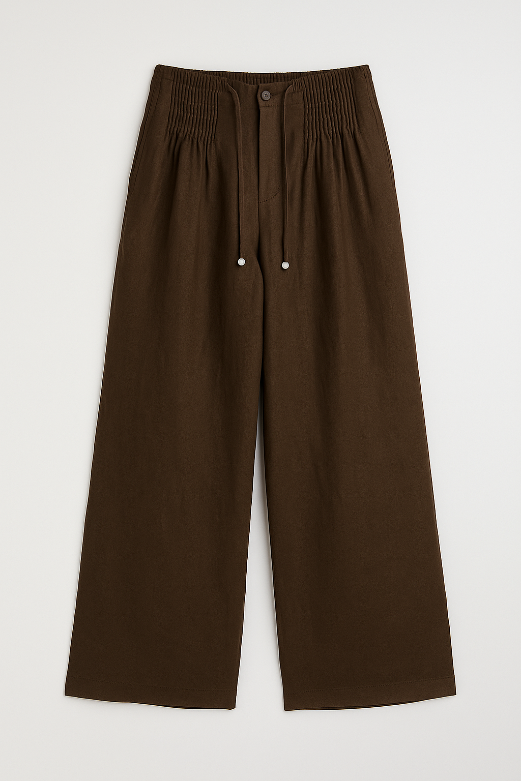 Camilla™ | Wide-leg Pants in Cotton and Linen Blend