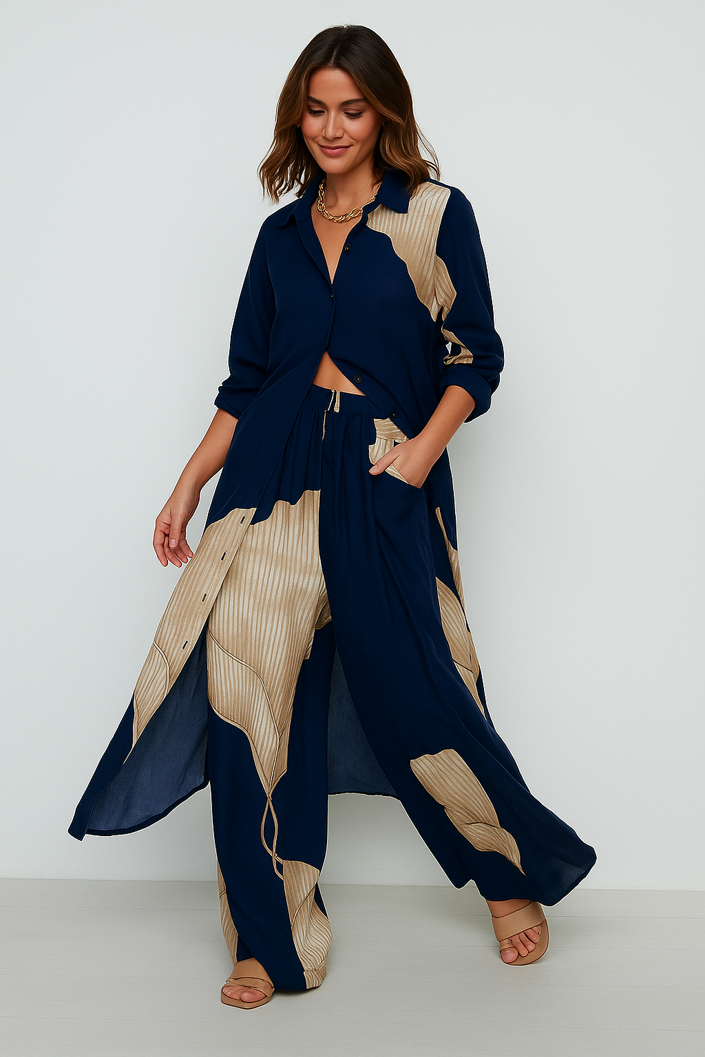 Moriel™ | Effortless Chic Shirt & Wide-Leg Pants Set