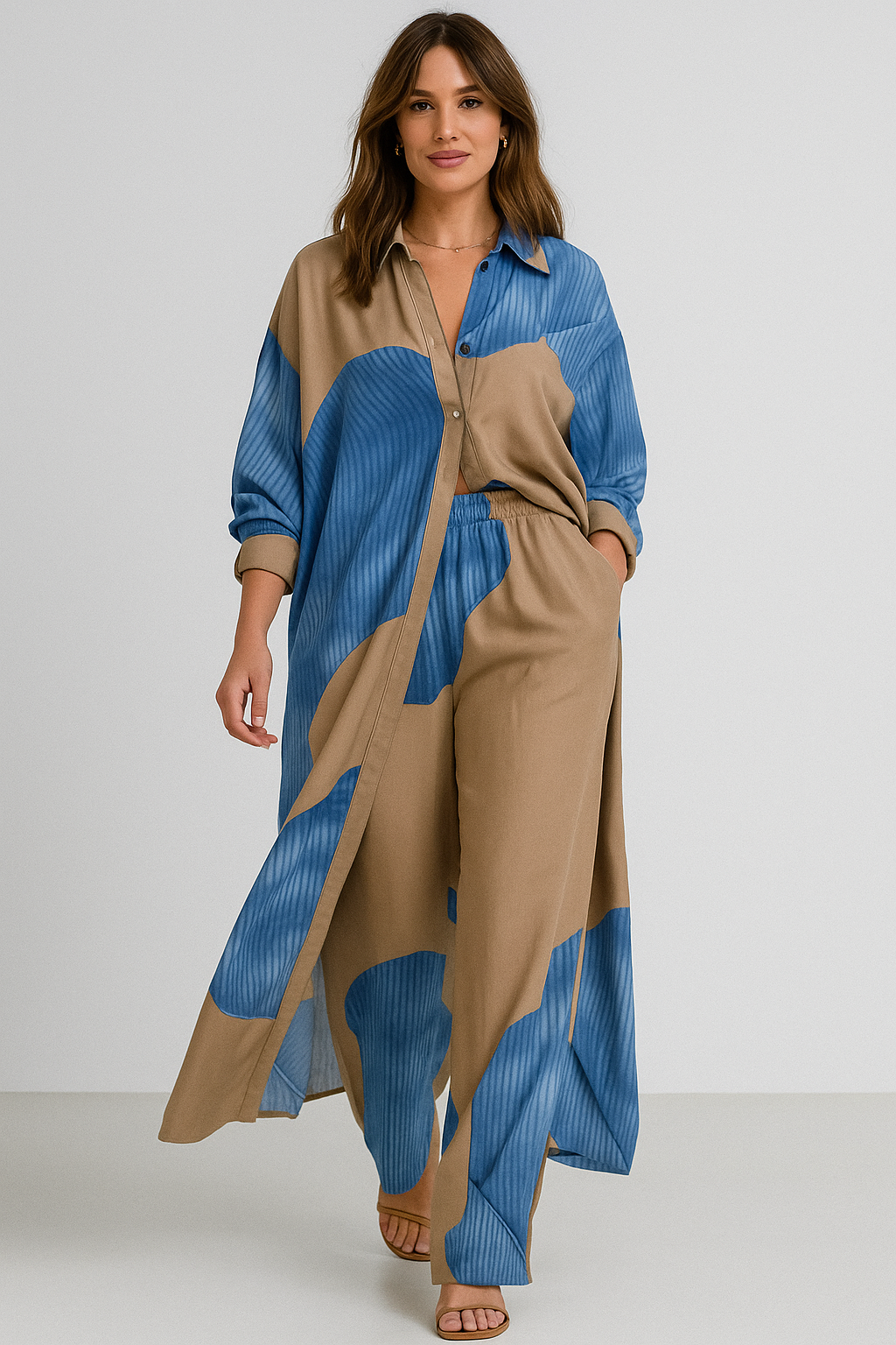 Moriel™ | Effortless Chic Shirt & Wide-Leg Pants Set